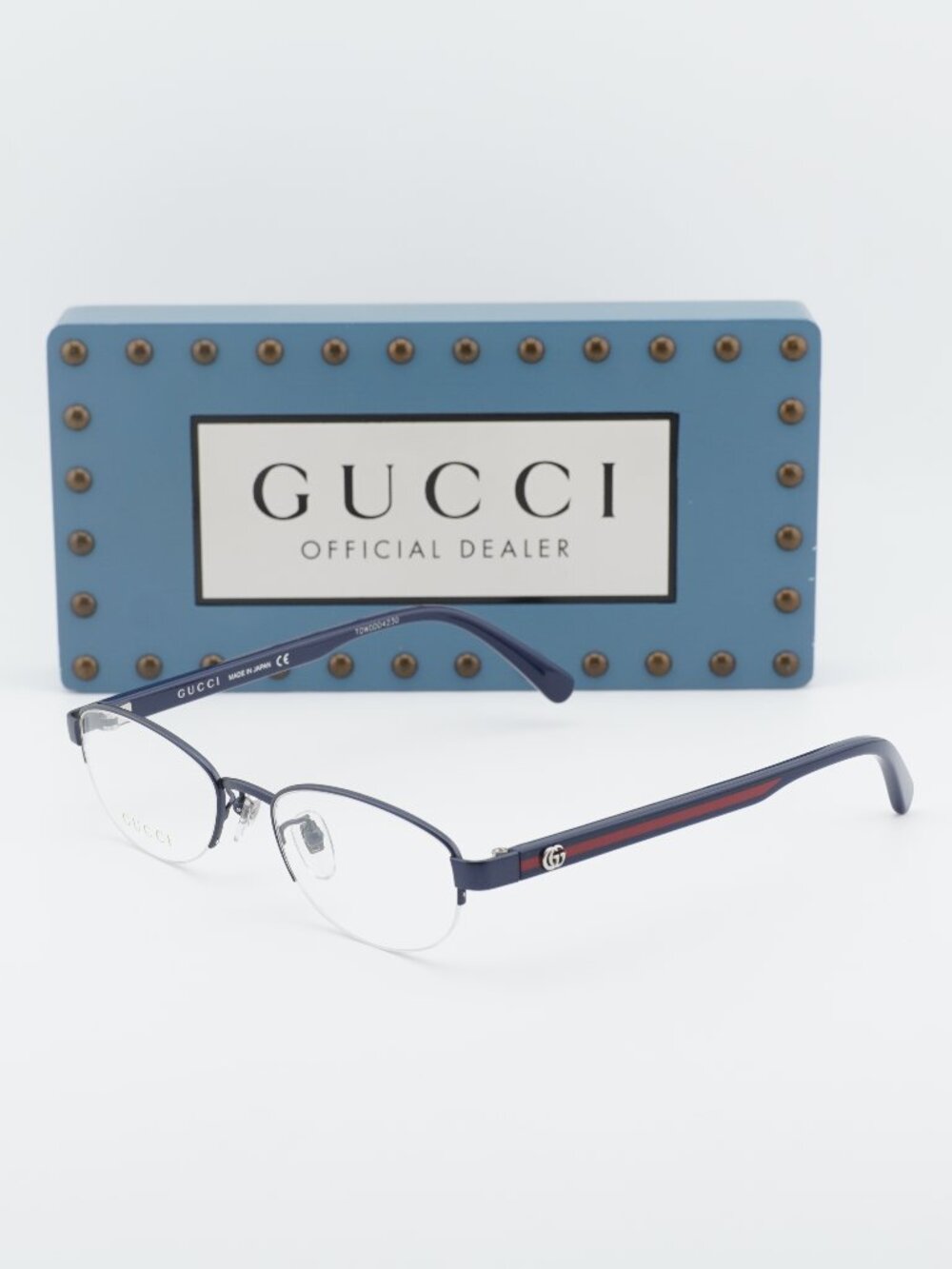 Gucci GG0719OJ 003 Oval Women Eyeglasses 51mm - Blue